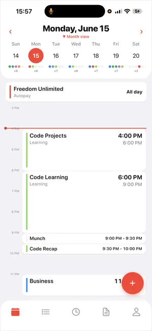 Divux calendar view
